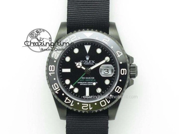 Edition GMT-Master II (Correct 1:1 Best 904L Hand Noob A3187 116713 Stack) LN YG Wrapped Steel Black Ceramic Thick 0209